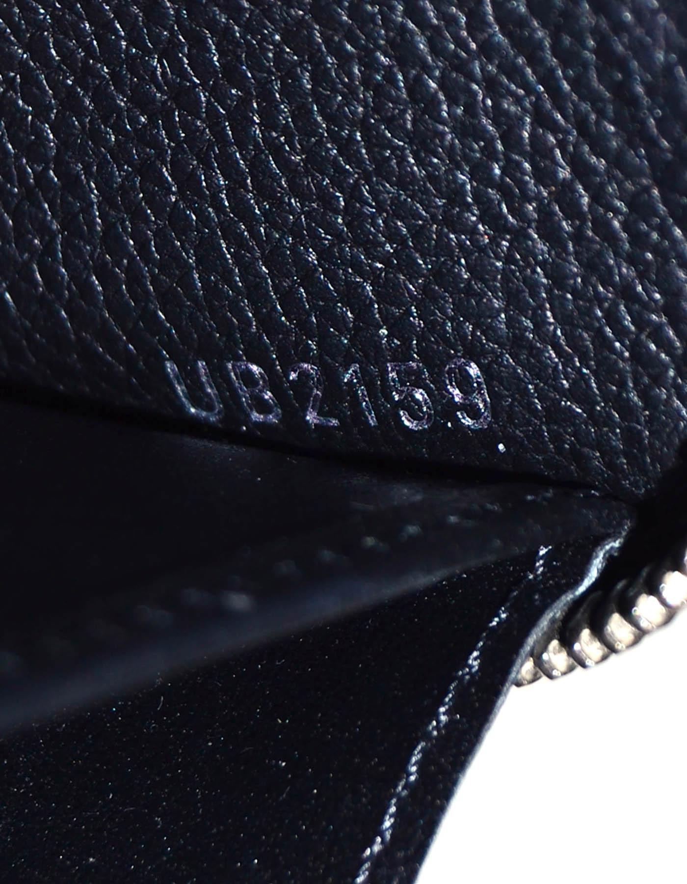 Women's Louis Vuitton Black Leather Lockme Zippy Wallet rt. $1, 200