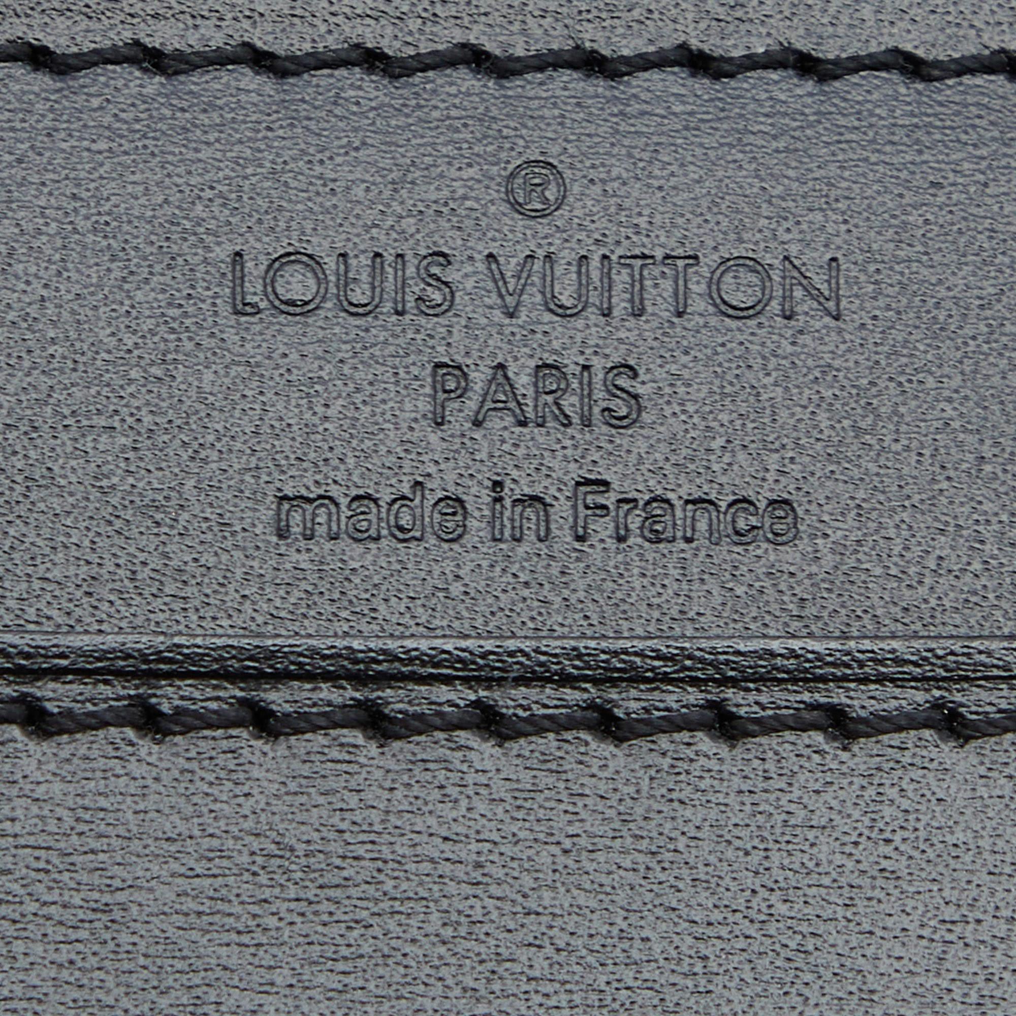 Louis Vuitton Black Leather Louise Chain Clutch 7