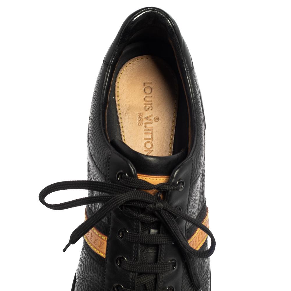 Louis Vuitton - Scarpe da ginnastica basse in pelle nera misura 45 2
