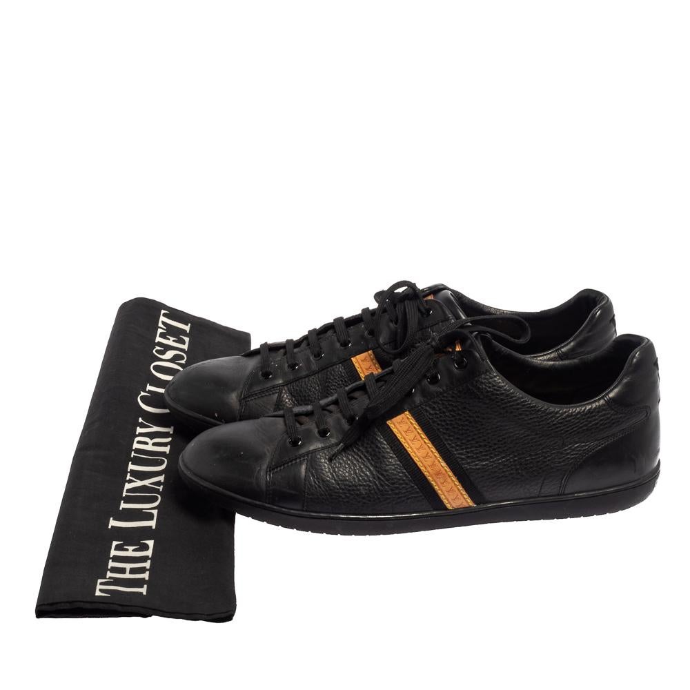 Louis Vuitton - Scarpe da ginnastica basse in pelle nera misura 45 3