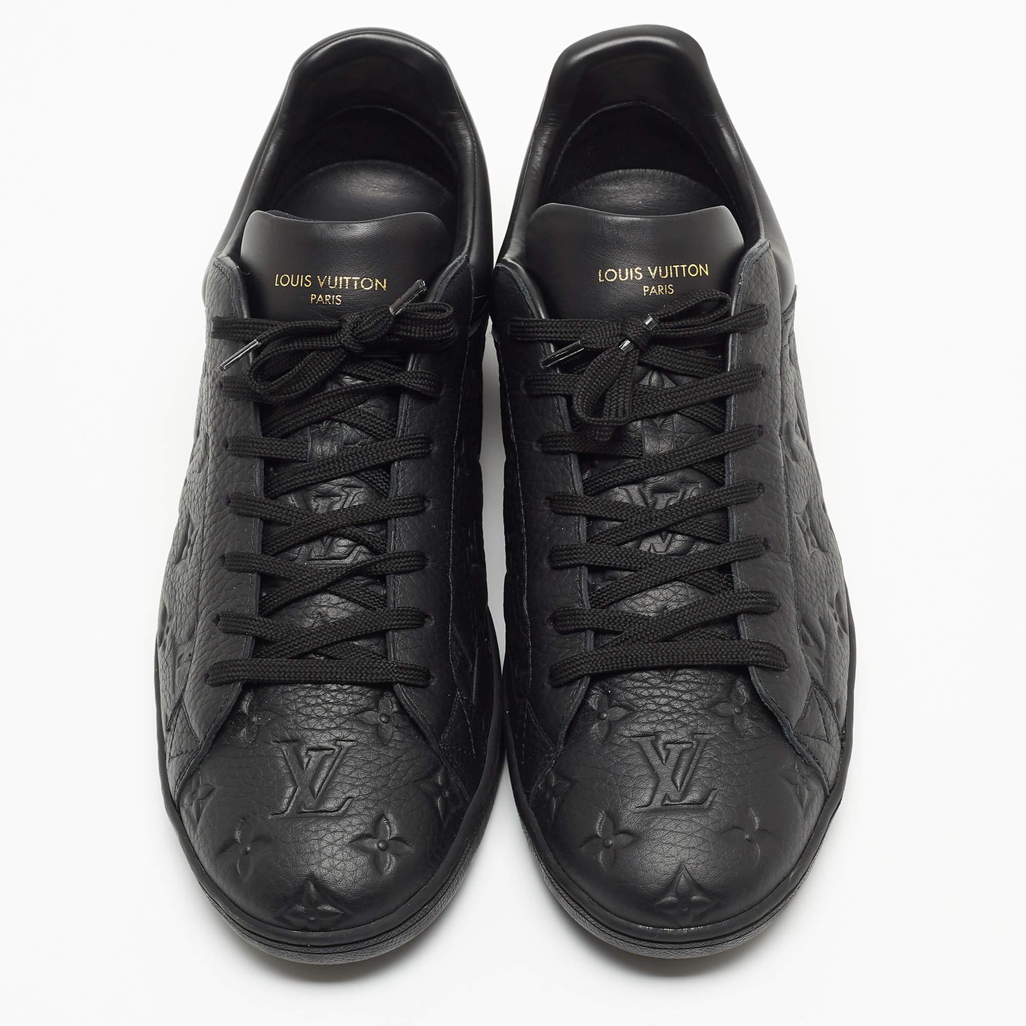 Louis Vuitton Men's White & Gold Monogram Luxembourg Sneaker