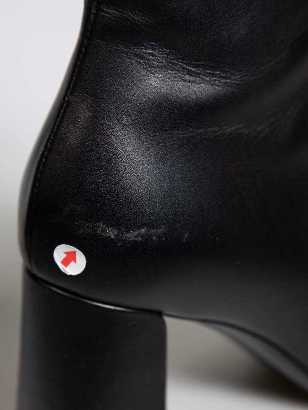 Louis Vuitton Black Leather Madeleine Ankle Boots Size IT 35.5 4