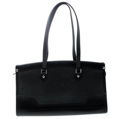 Louis Vuitton Black Leather Madeleine PM Bag