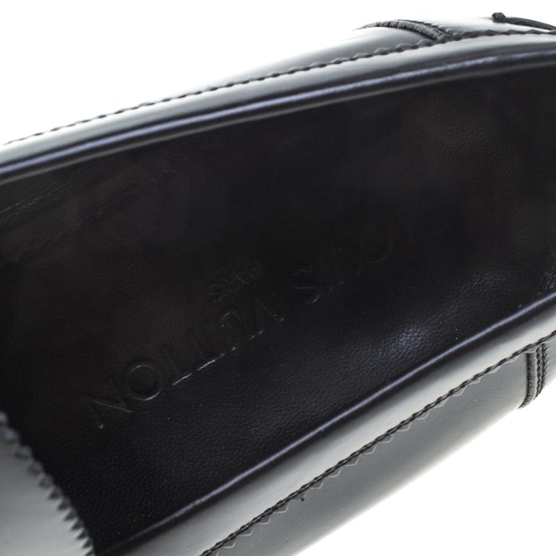 Louis Vuitton Black Leather Major Loafers Size 44.5 2