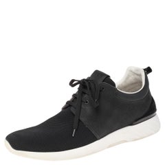 Schwarze Fastlane-Turnschuhe von Louis Vuitton aus Leder & Mesh Größe 44,5