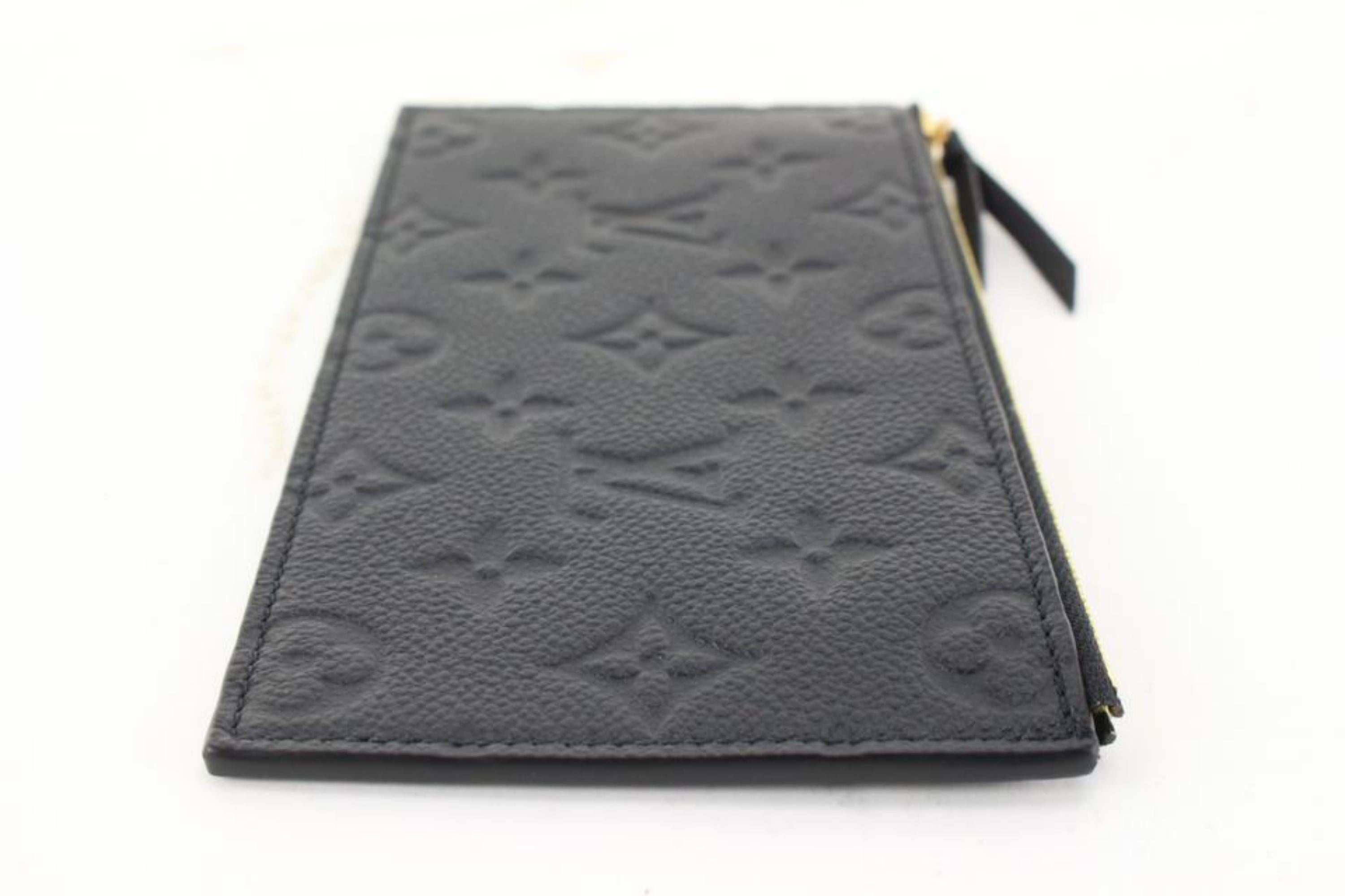 Louis Vuitton Black Leather Monogram Empreinte Felicie Zip Pouch Insert 6lk712s 1