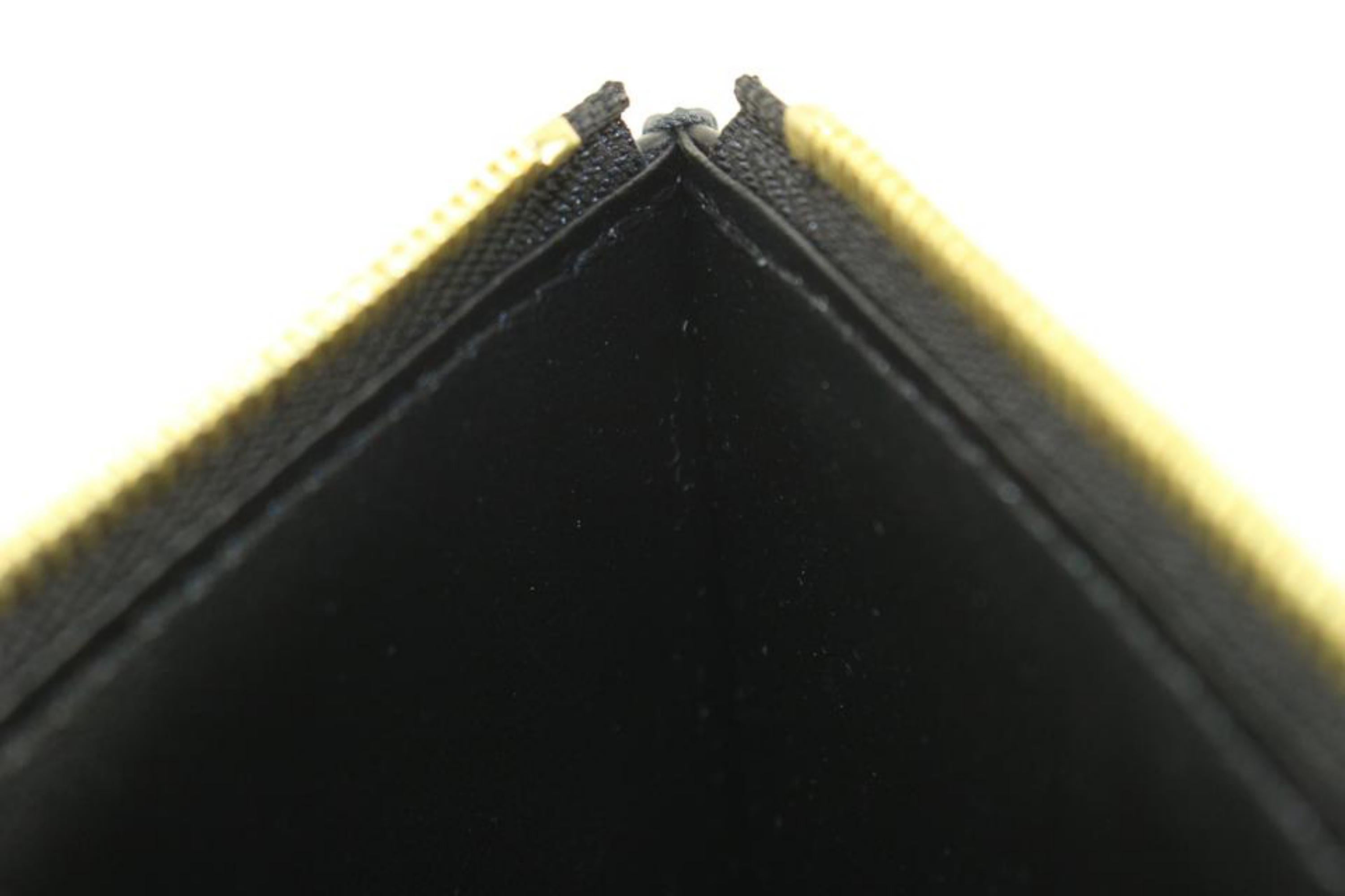 Louis Vuitton Black Leather Monogram Empreinte Felicie Zip Pouch Insert 6lk712s 2