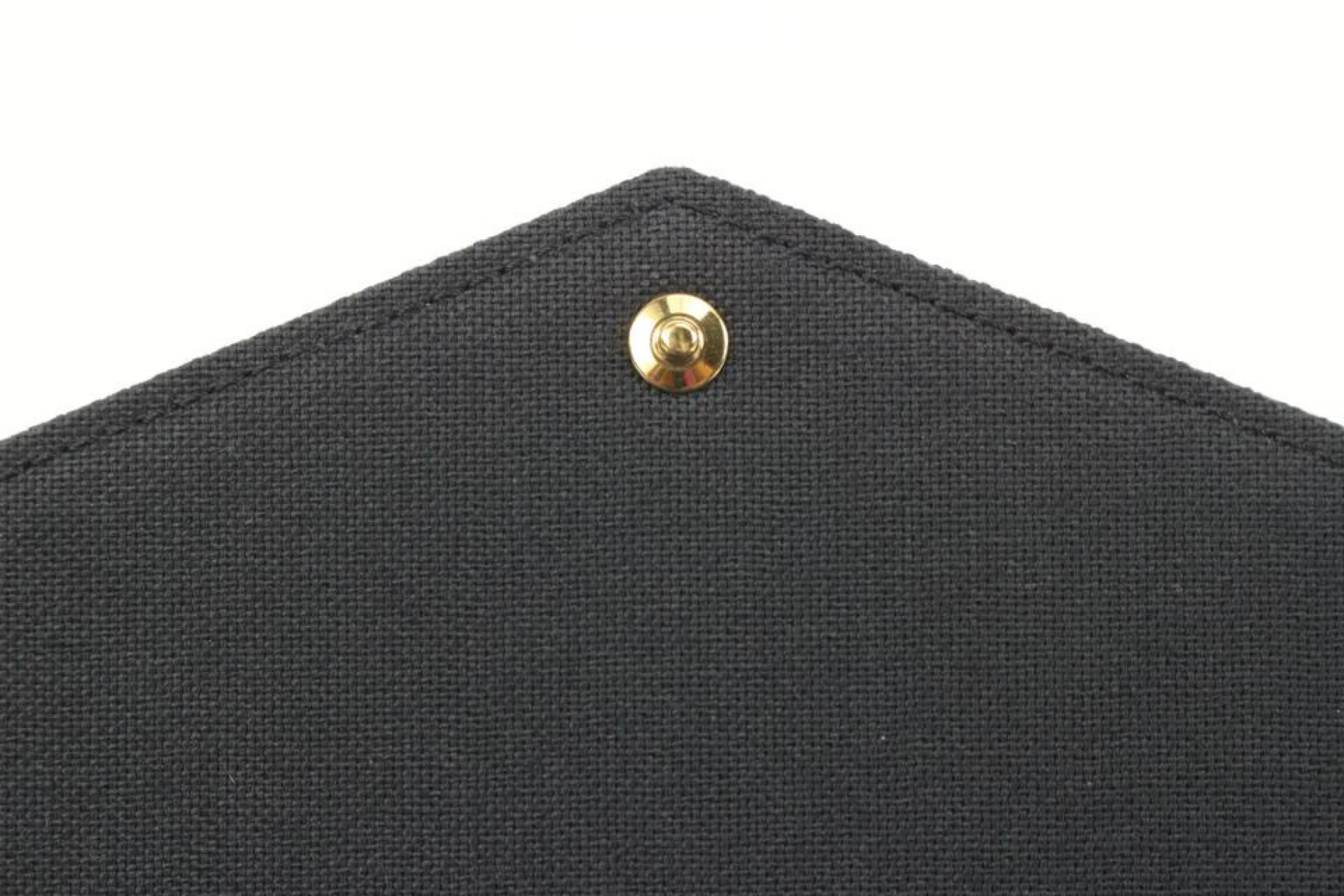 Louis Vuitton Black Leather Monogram Empreinte Pochette Felicie Crossbody 5