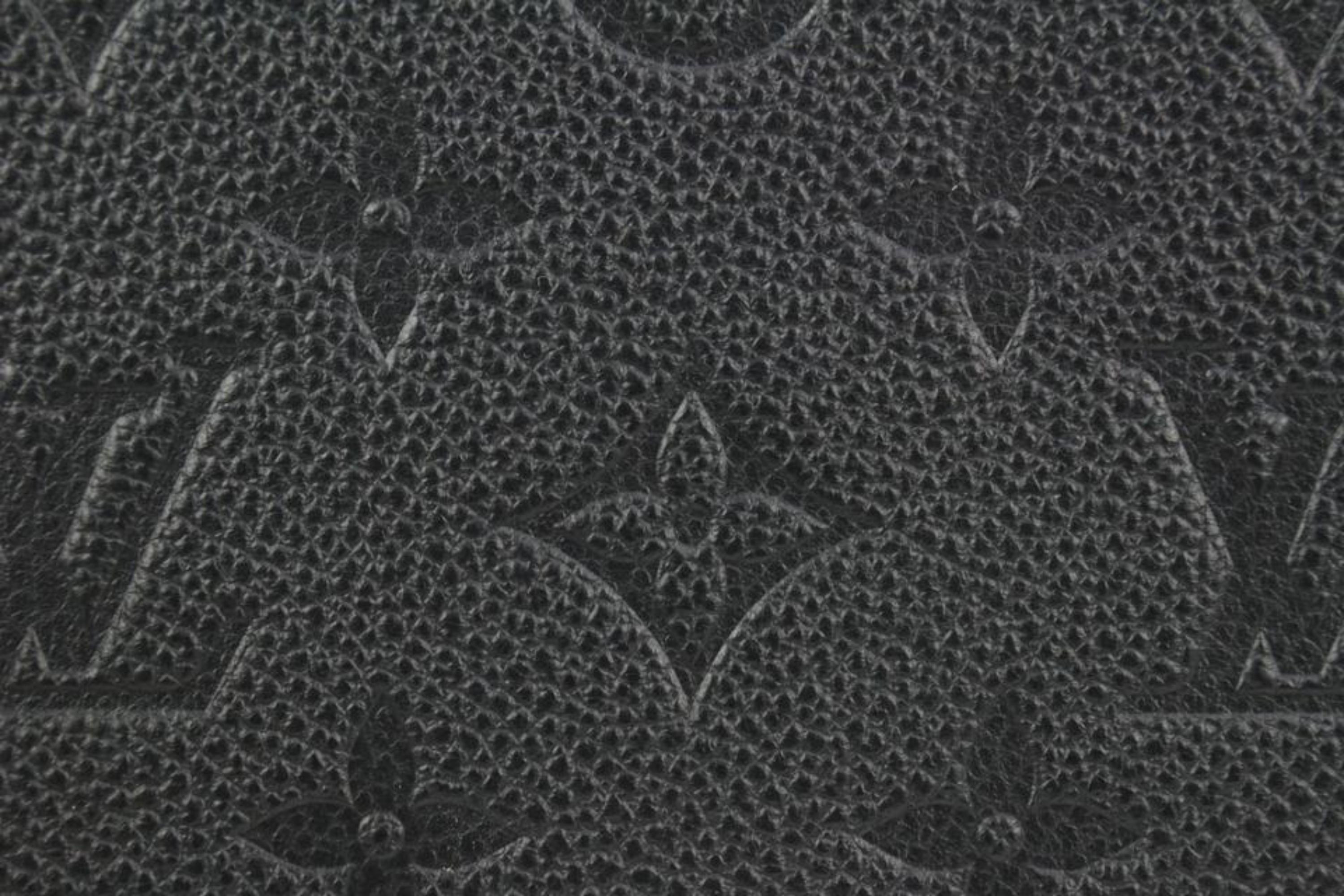Louis Vuitton Black Leather Monogram Empreinte Pochette Zip Felicie Insert 33lv2 8