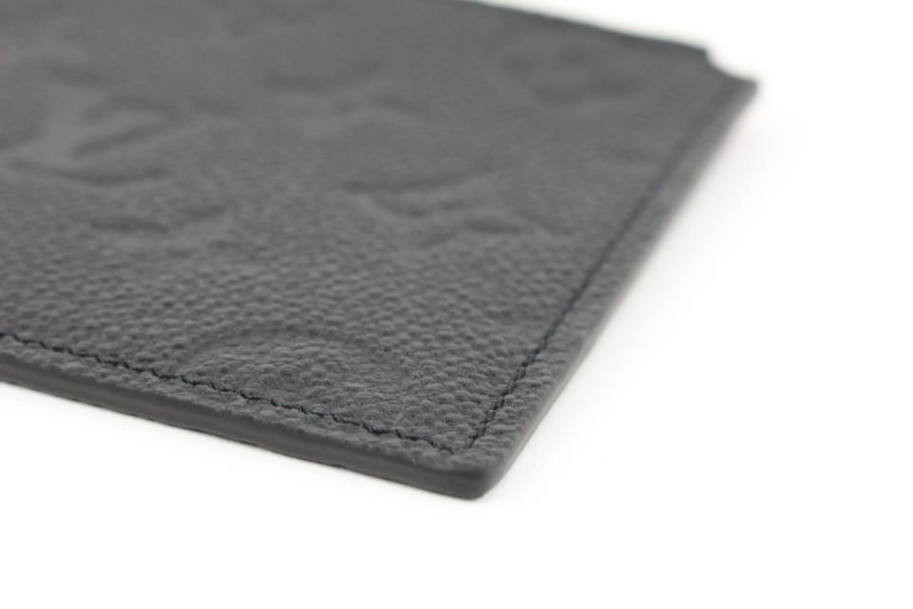 Louis Vuitton Black Leather Monogram Empreinte Pochette Zip Felicie Insert 33lv2 5