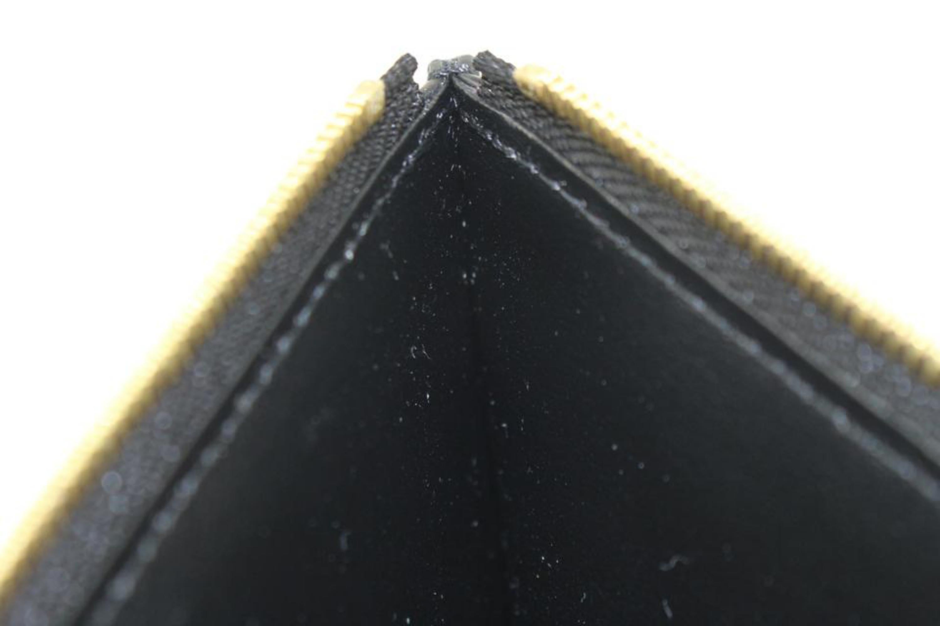 Louis Vuitton Black Leather Monogram Empreinte Zip Pouch Felicie Insert 59lk322s In Excellent Condition In Dix hills, NY