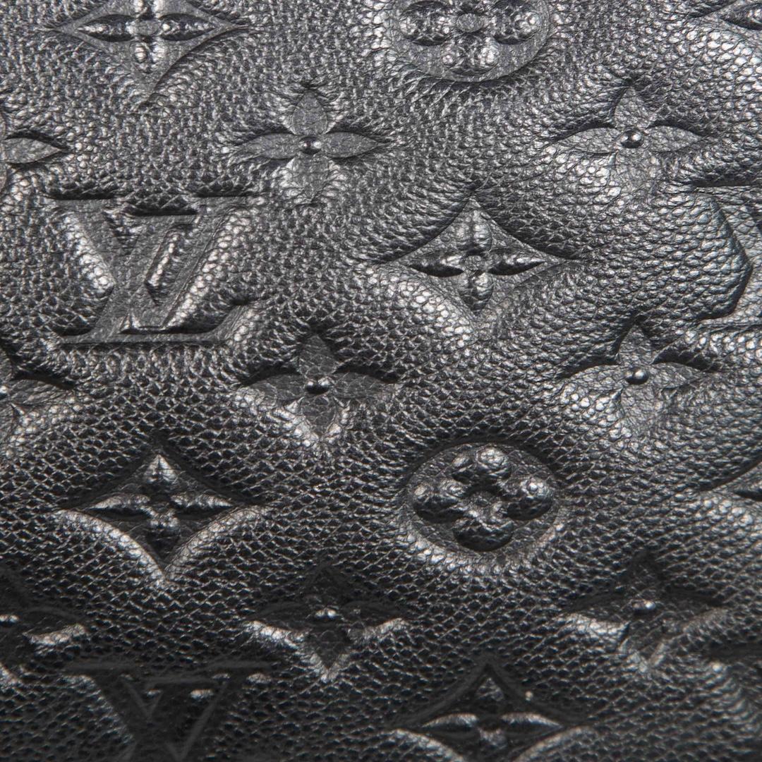 Louis Vuitton Black Leather Monogram Pouch 1