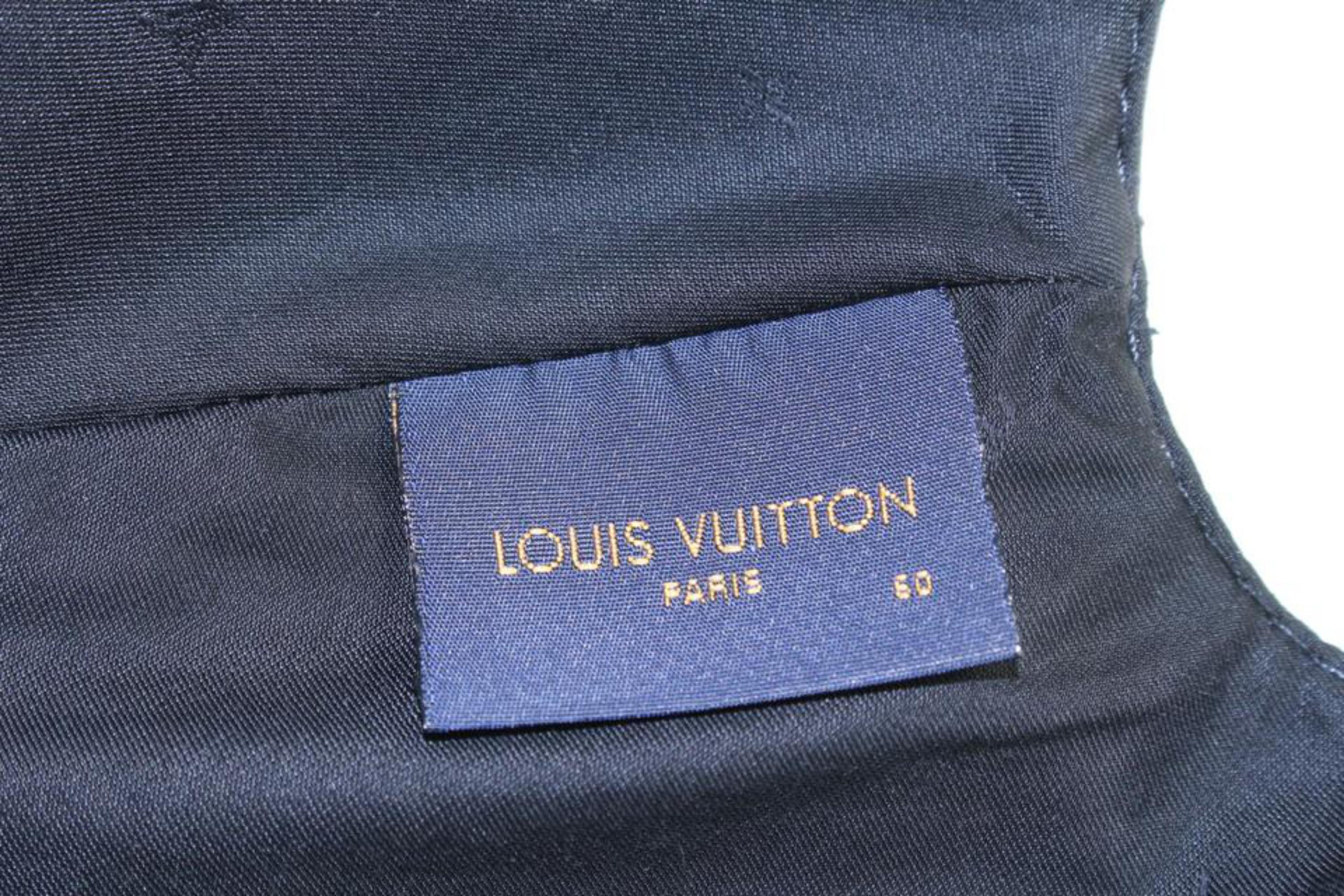 Louis Vuitton Black Leather Monogram Shadow Baseball Cap Hat 1231lv10 4