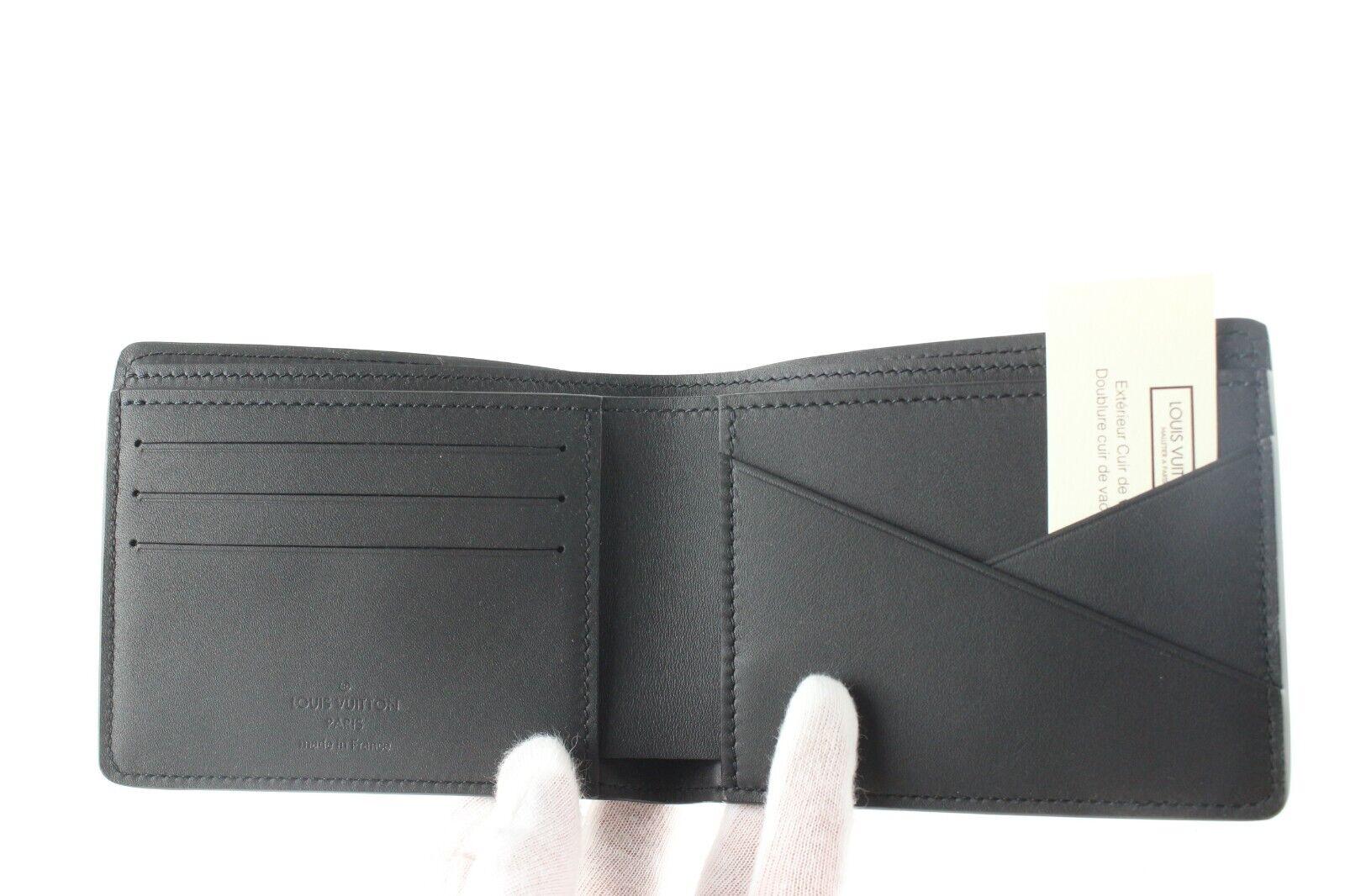 Louis Vuitton Black Leather Monogram Spotlight Multiple Wallet Men's 3LV517S 3