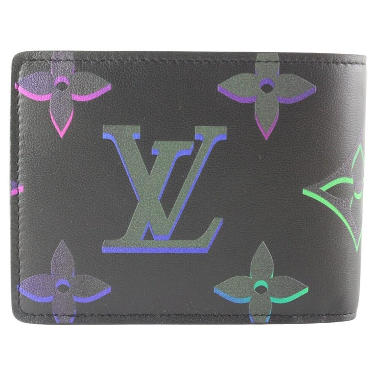 Louis Vuitton Black Leather Monogram Spotlight Multiple Wallet Men's  3LV517S For Sale at 1stDibs