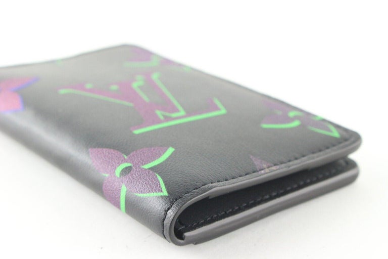 Louis Vuitton Black Leather Monogram Spotlight Pocket Organizer Wallet 4LV517S