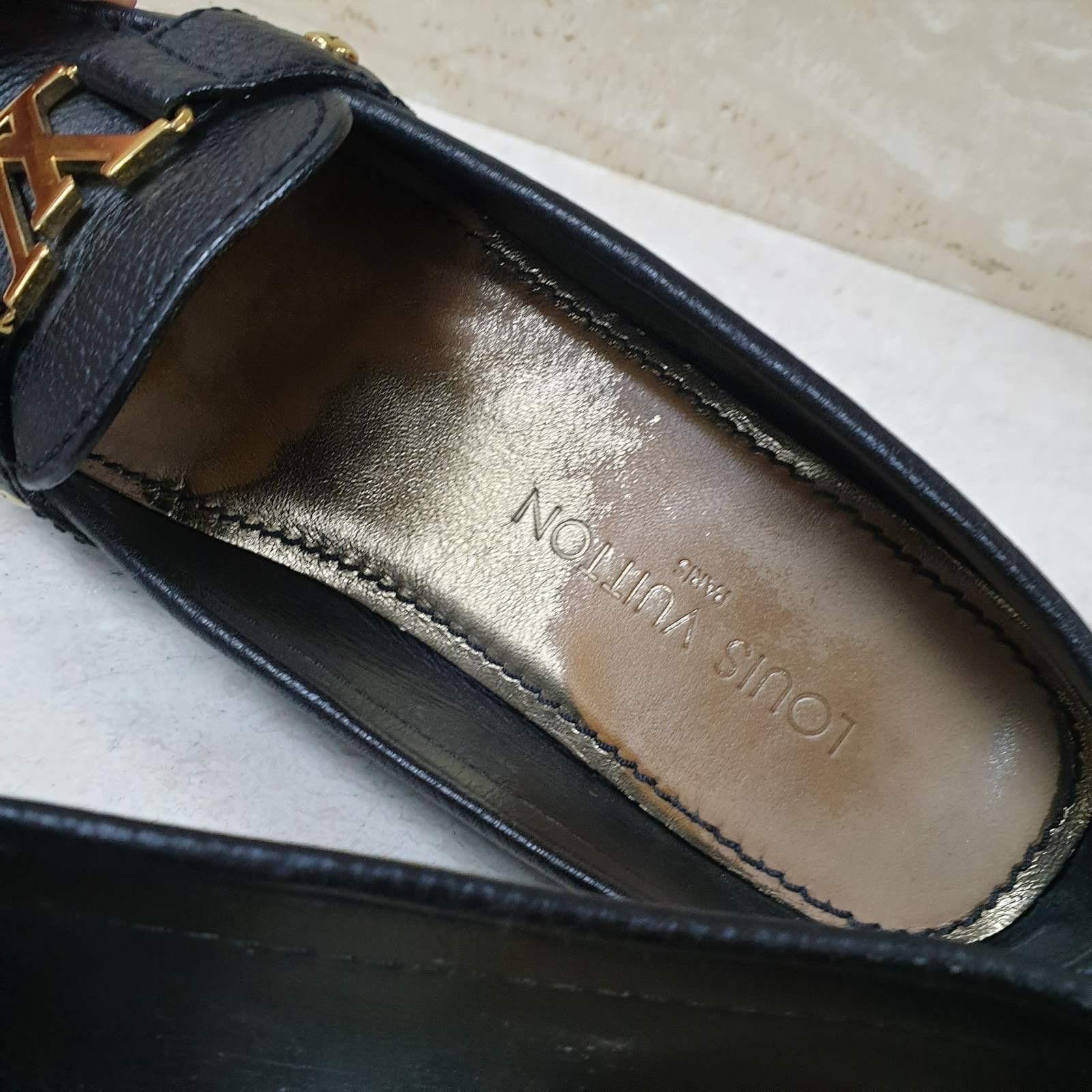 Louis Vuitton  Black Leather Monte Carlo Loafers 1