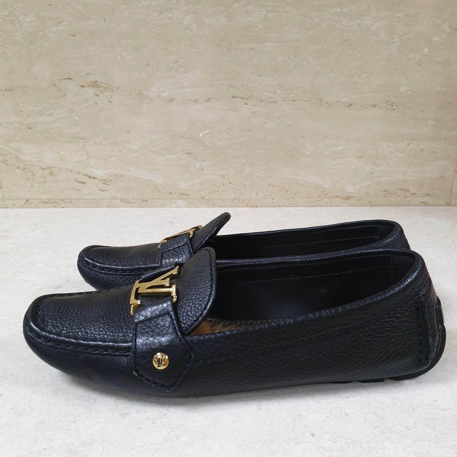 Louis Vuitton  Black Leather Monte Carlo Loafers 3