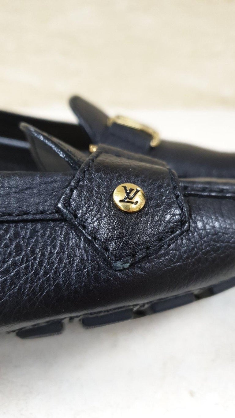 Louis Vuitton Black Calfskin Leather Monte Carlo Ballerina Shoes