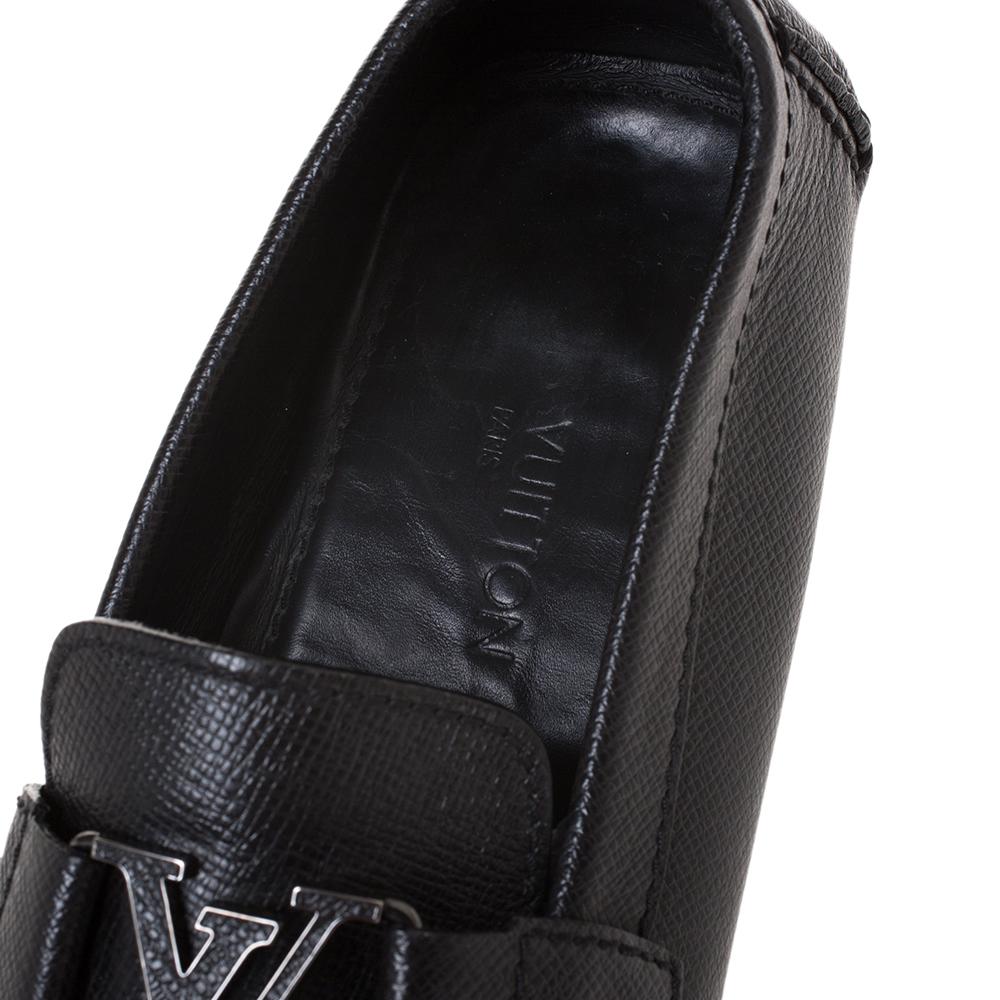 Louis Vuitton Black Leather Monte Carlo Loafers Size 43 1