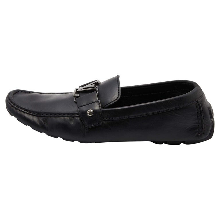 Louis Vuitton studded Monte Carlo loafers Black Gold hardware