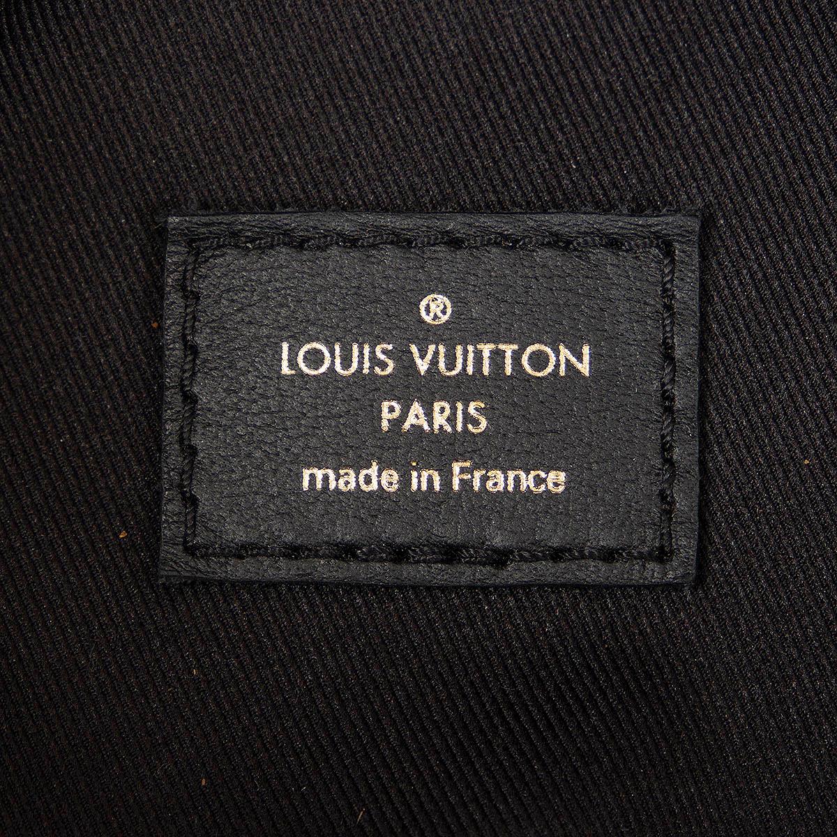 Black LOUIS VUITTON black leather NEW WAVE BUMBAG Belt Bag