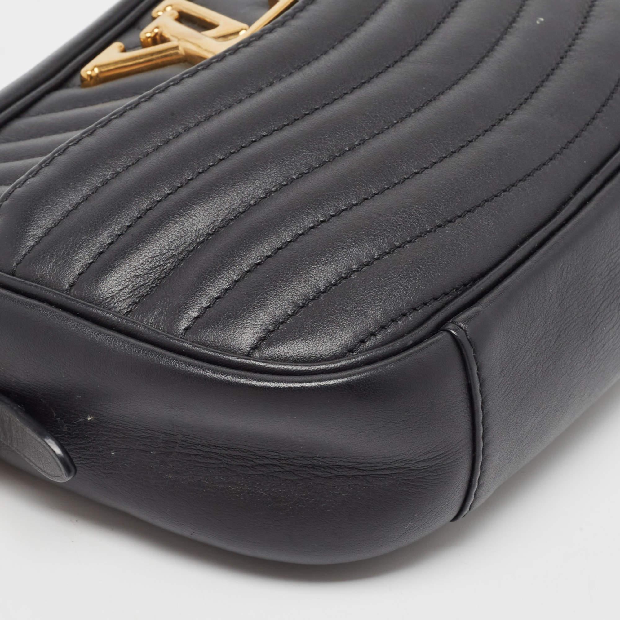Louis Vuitton Black Leather New Wave Camera Bag 6