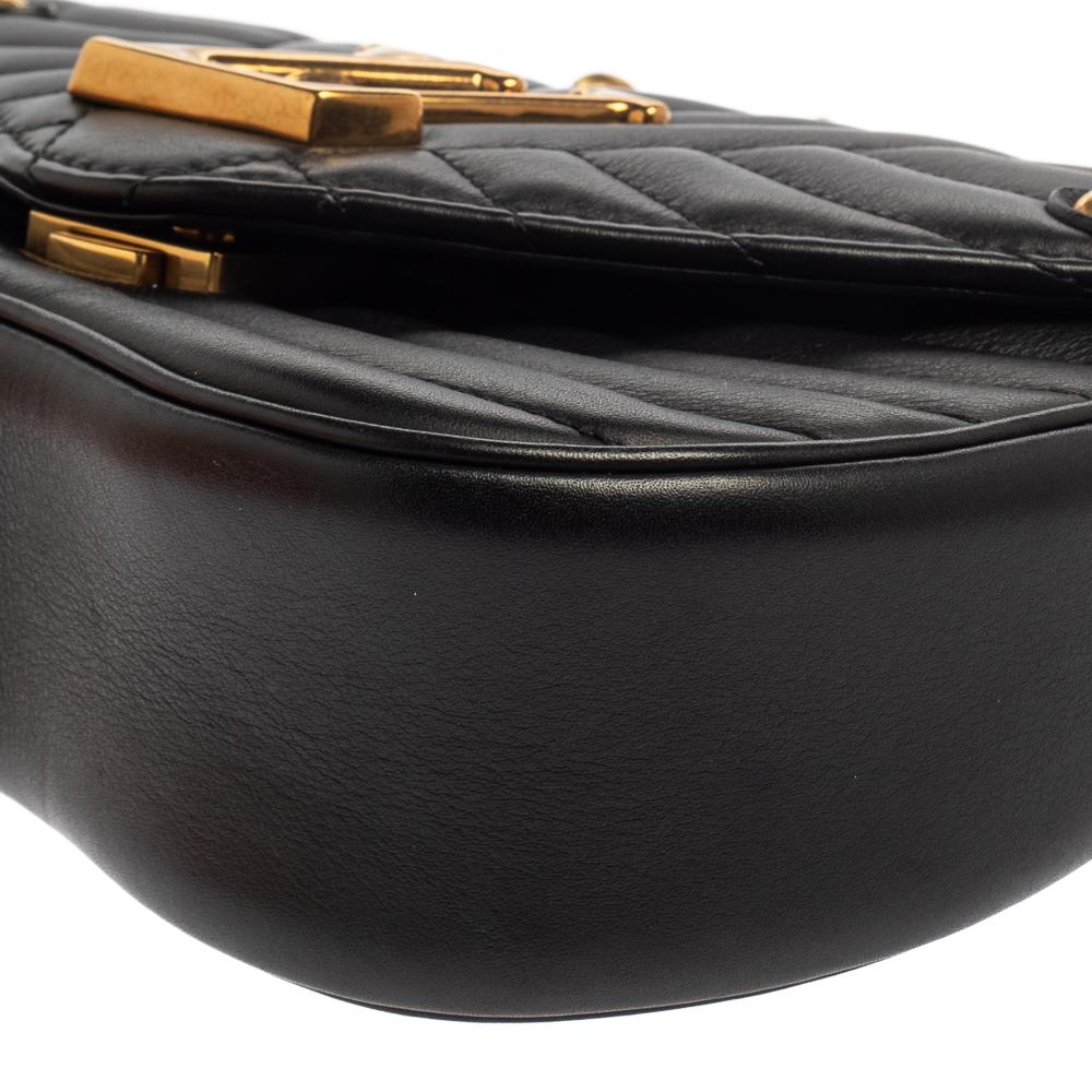 Louis Vuitton Black Leather New Wave Chain PM Bag 5
