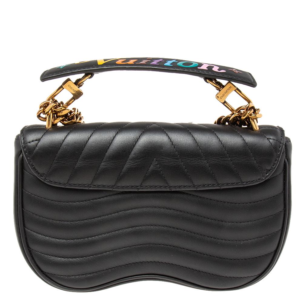 Louis Vuitton Black Leather New Wave Chain PM Bag 7