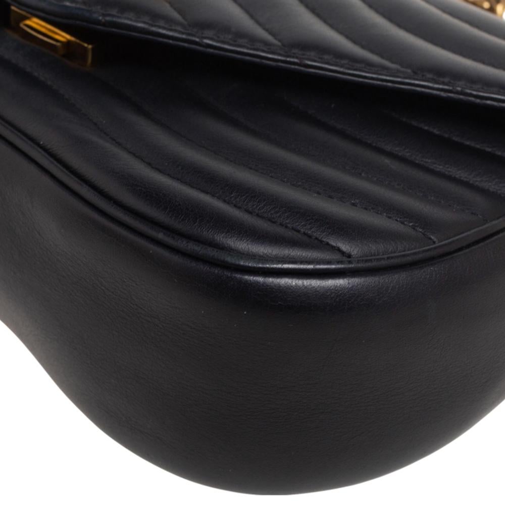 Louis Vuitton Black Leather New Wave Chain PM Bag 7