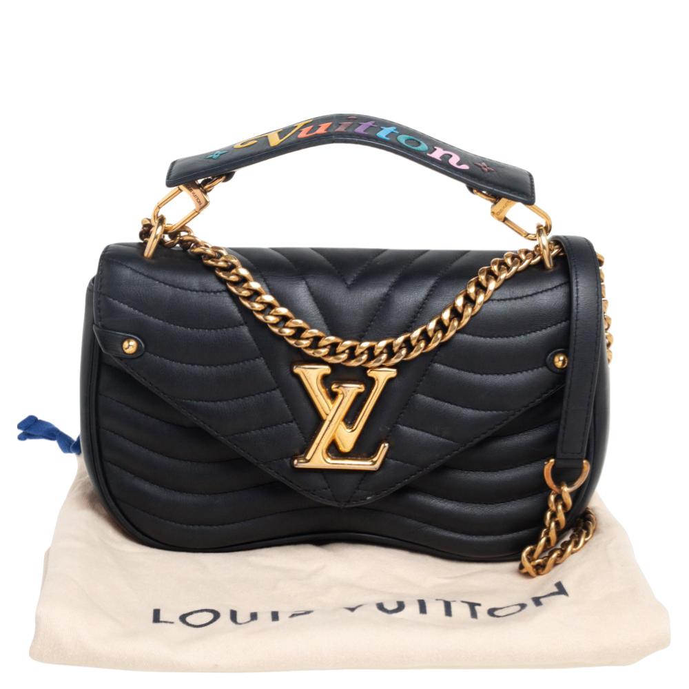 Louis Vuitton Black Leather New Wave Chain PM Bag 8