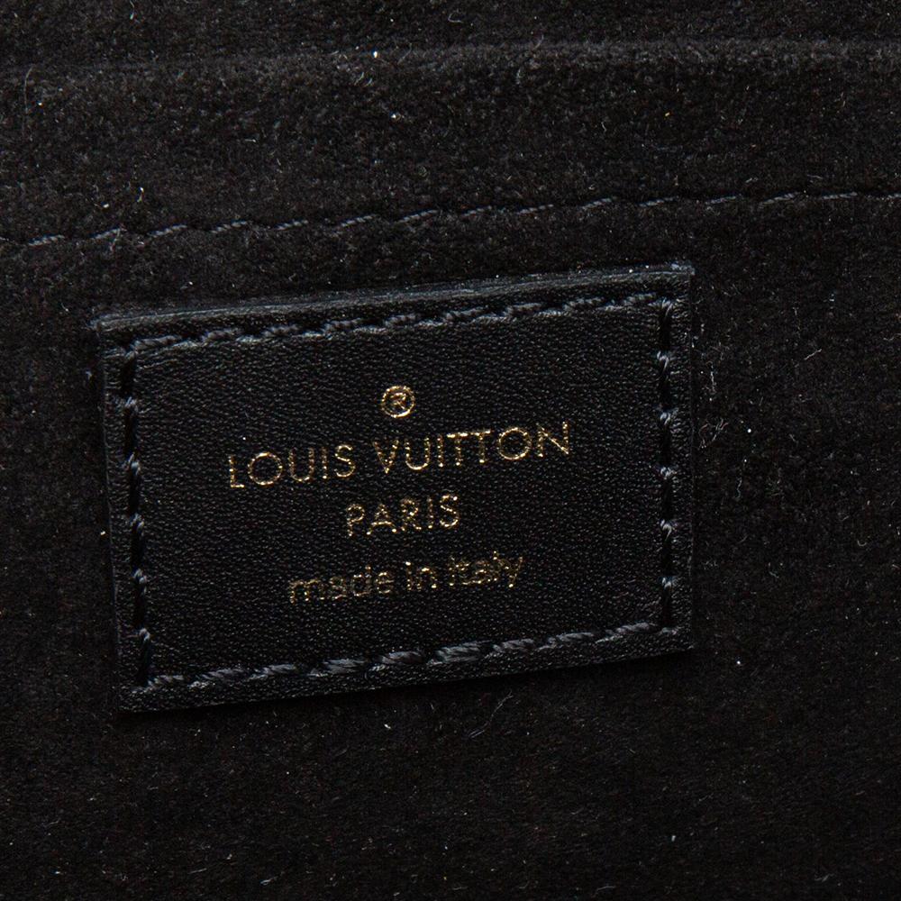 Women's Louis Vuitton Black Leather New Wave Chain PM Bag