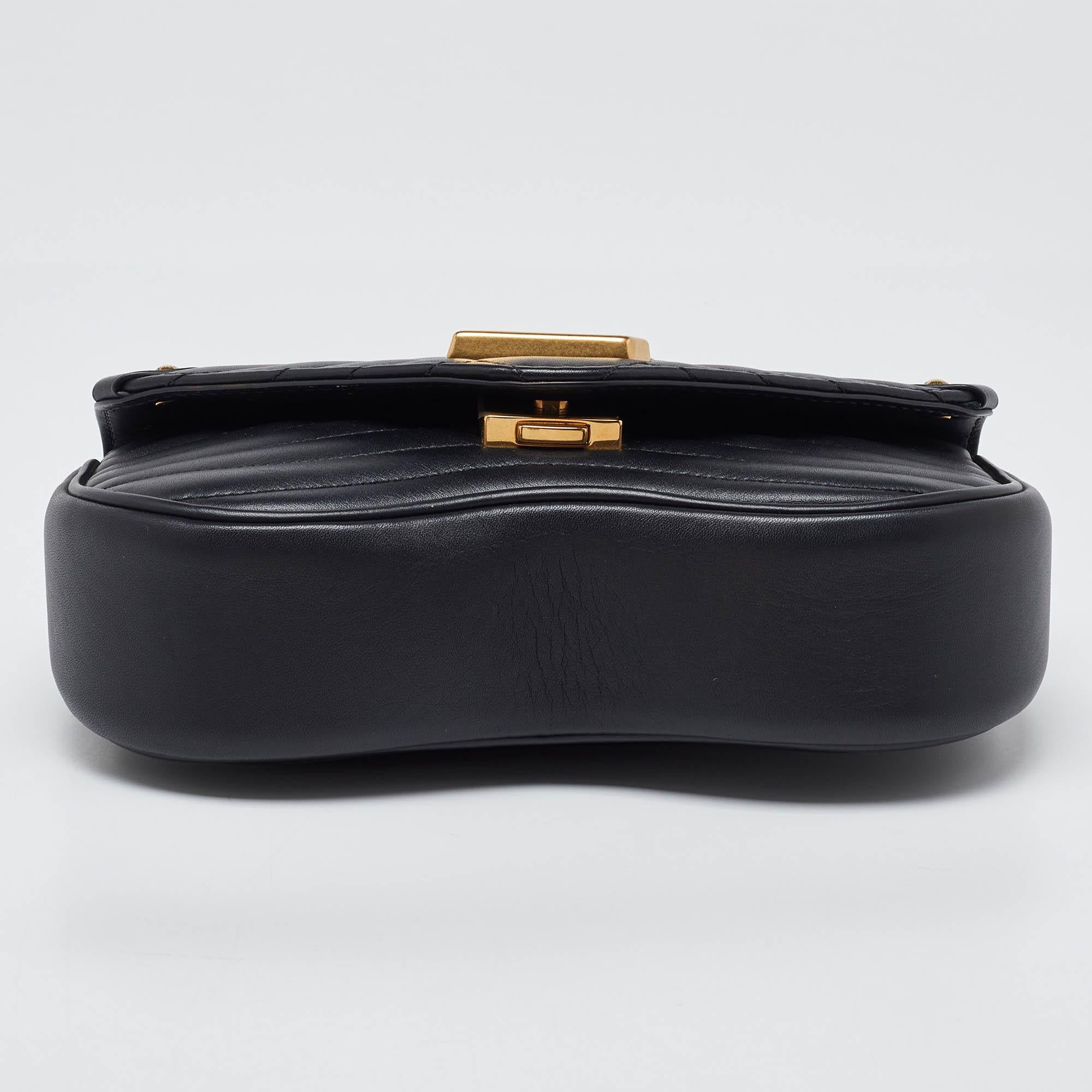 Louis Vuitton Black Leather New Wave Chain PM Bag 2