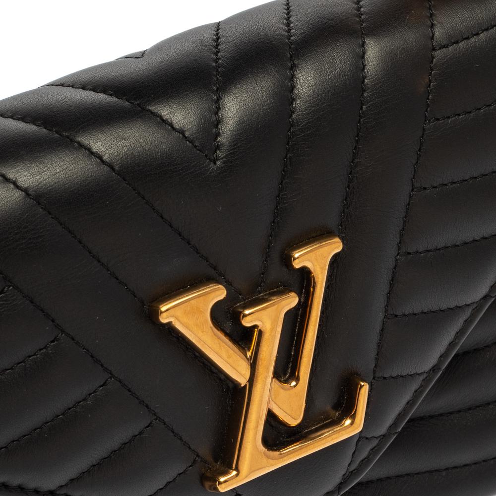 Louis Vuitton Black Leather New Wave Chain PM Bag 2