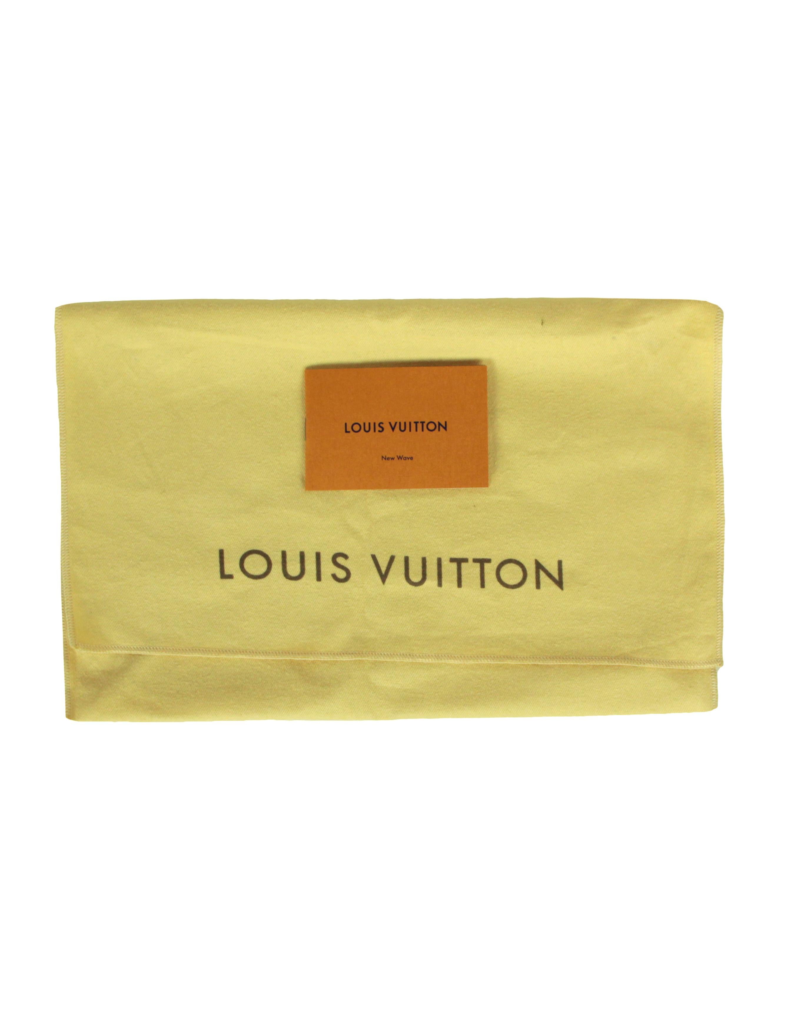 Louis Vuitton Black Leather New Wave MM Chain Shoulder/Crossbody Bag 1