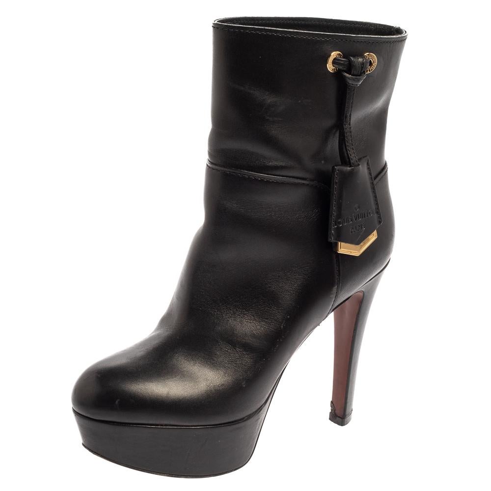 Louis Vuitton Black Ankle Boots for Women for sale