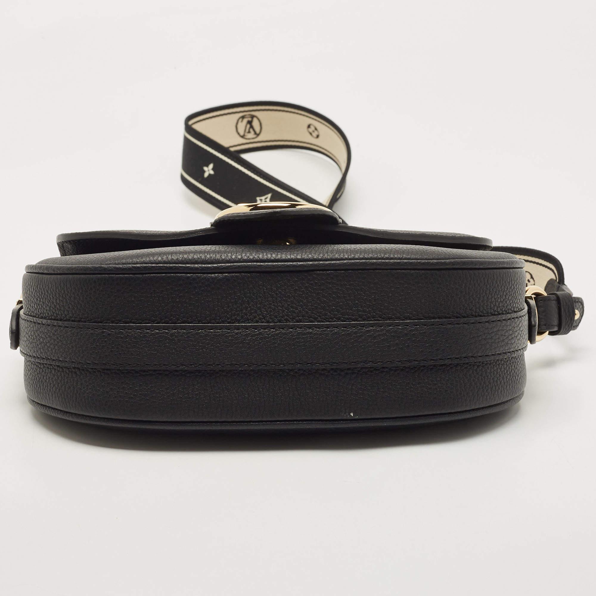 Louis Vuitton Black Leather Pont 9 Soft MM Bag 1
