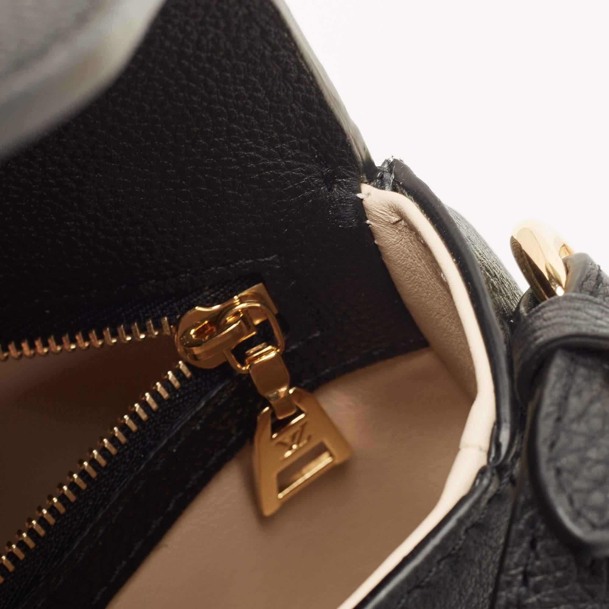 Louis Vuitton Black Leather Pont 9 Soft MM Bag 2