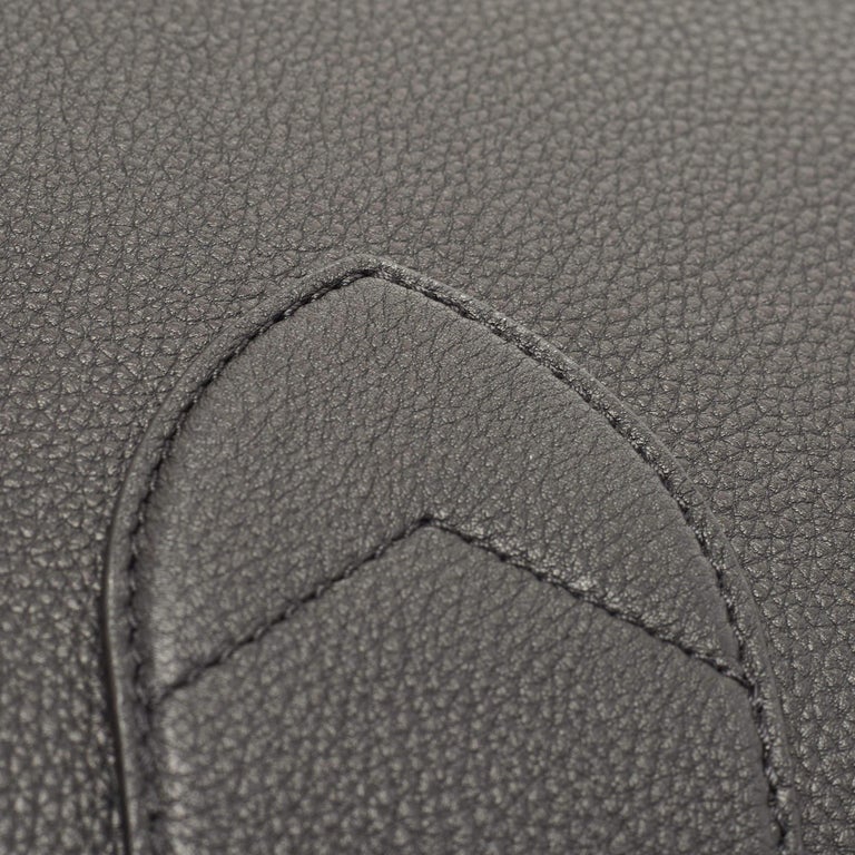 Louis Vuitton Black Leather Pont 9 Soft MM Bag For Sale at 1stDibs