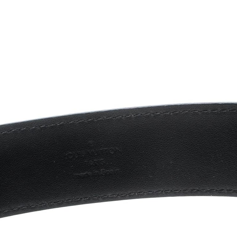 Louis Vuitton Black Leather Pont Neuf Belt 95cm For Sale at 1stDibs ...