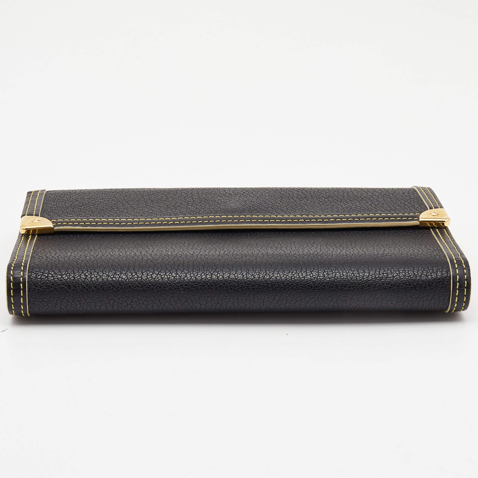 Louis Vuitton Black Leather Porte Tresor International Wallet 3