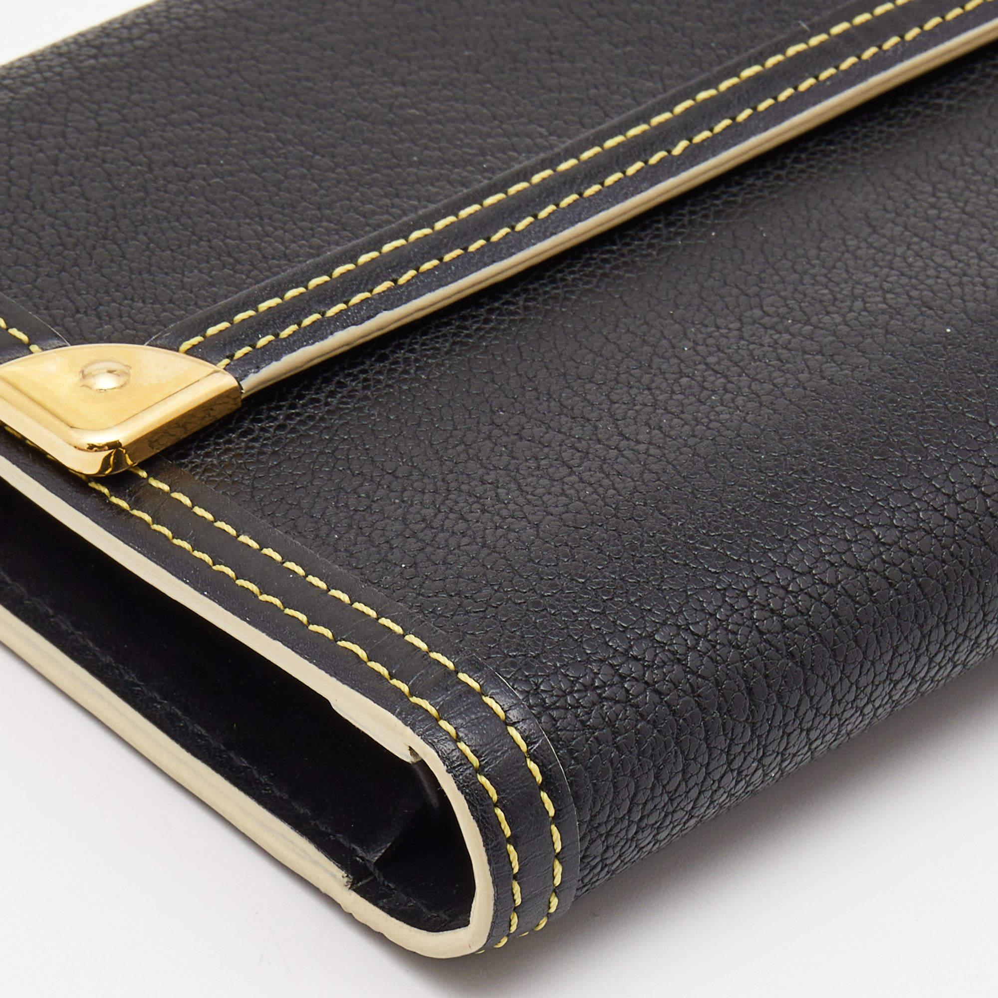 Louis Vuitton Black Leather Porte Tresor International Wallet 5