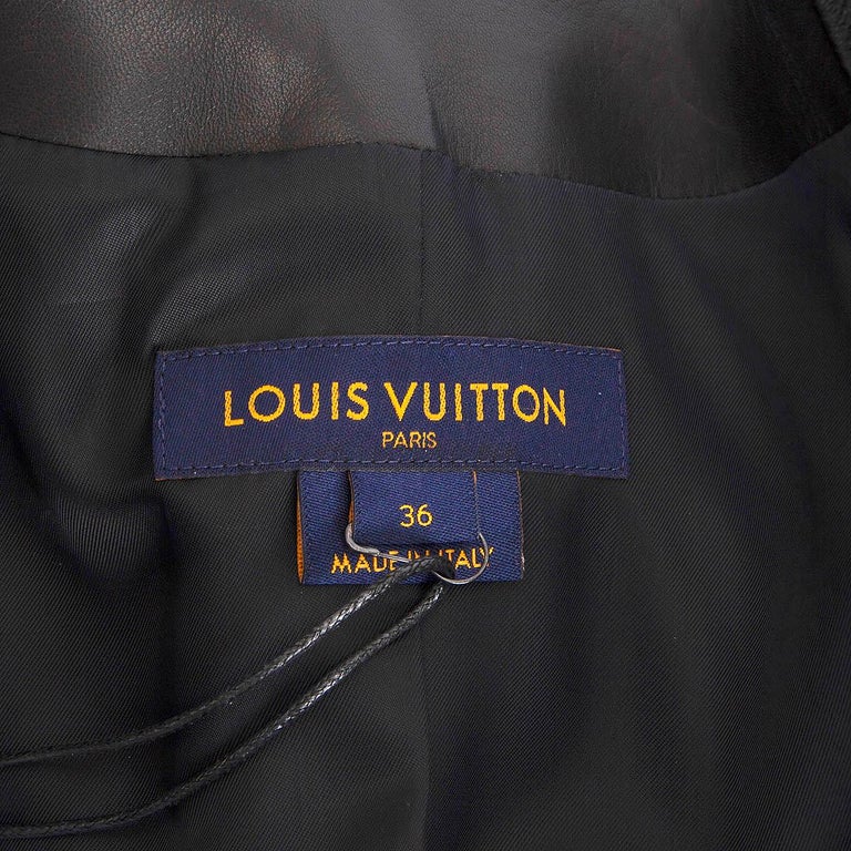 LOUIS VUITTON black leather SCALLOPED POCKETS Blazer Jacket 36 XS For Sale  at 1stDibs  louis vuitton black and yellow jacket, yellow and black louis  vuitton jacket, black and yellow lv jacket