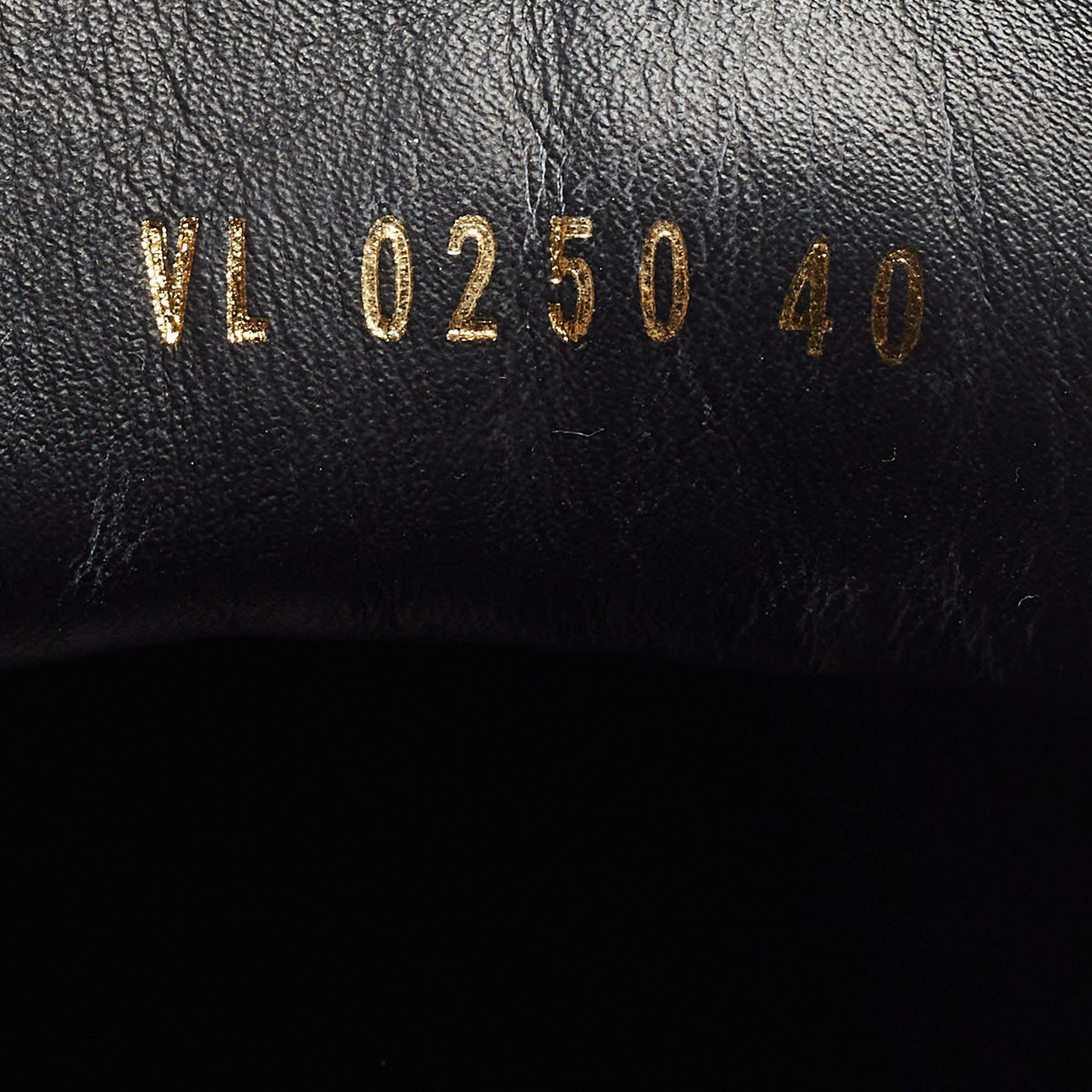 Louis Vuitton Black Leather Stellar Low Top Sneakers  5