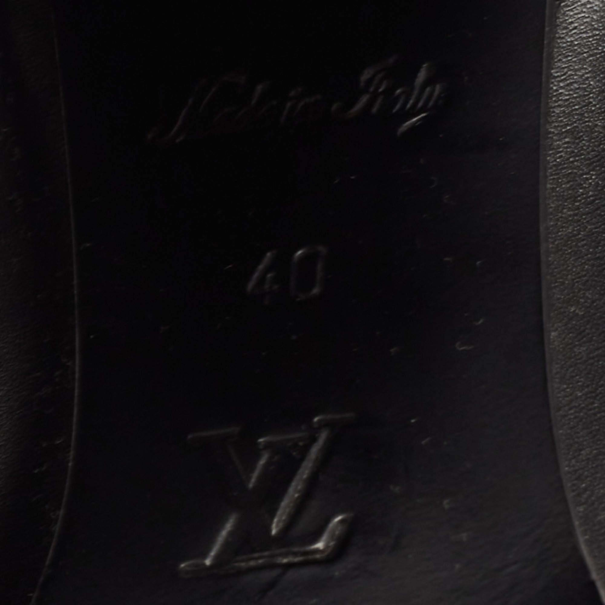 Louis Vuitton Black Leather Studded Chelsea Boots 5