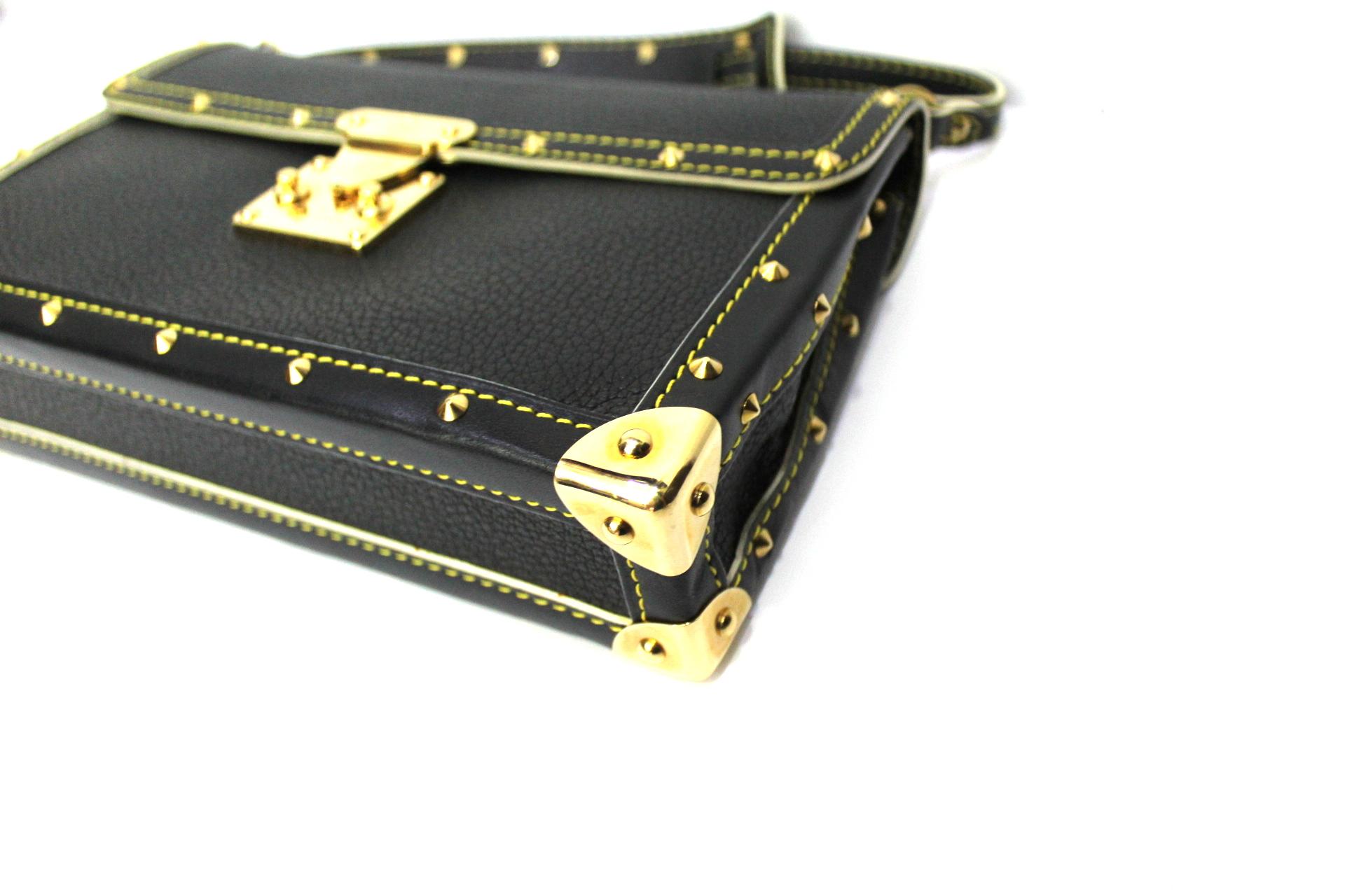 Louis Vuitton Black Leather Suali Bag 1
