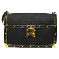 Louis Vuitton Black Leather Suali Bag