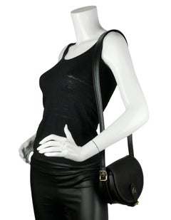 Louis Vuitton Black Leather Tambourin NM Crossbody Bag