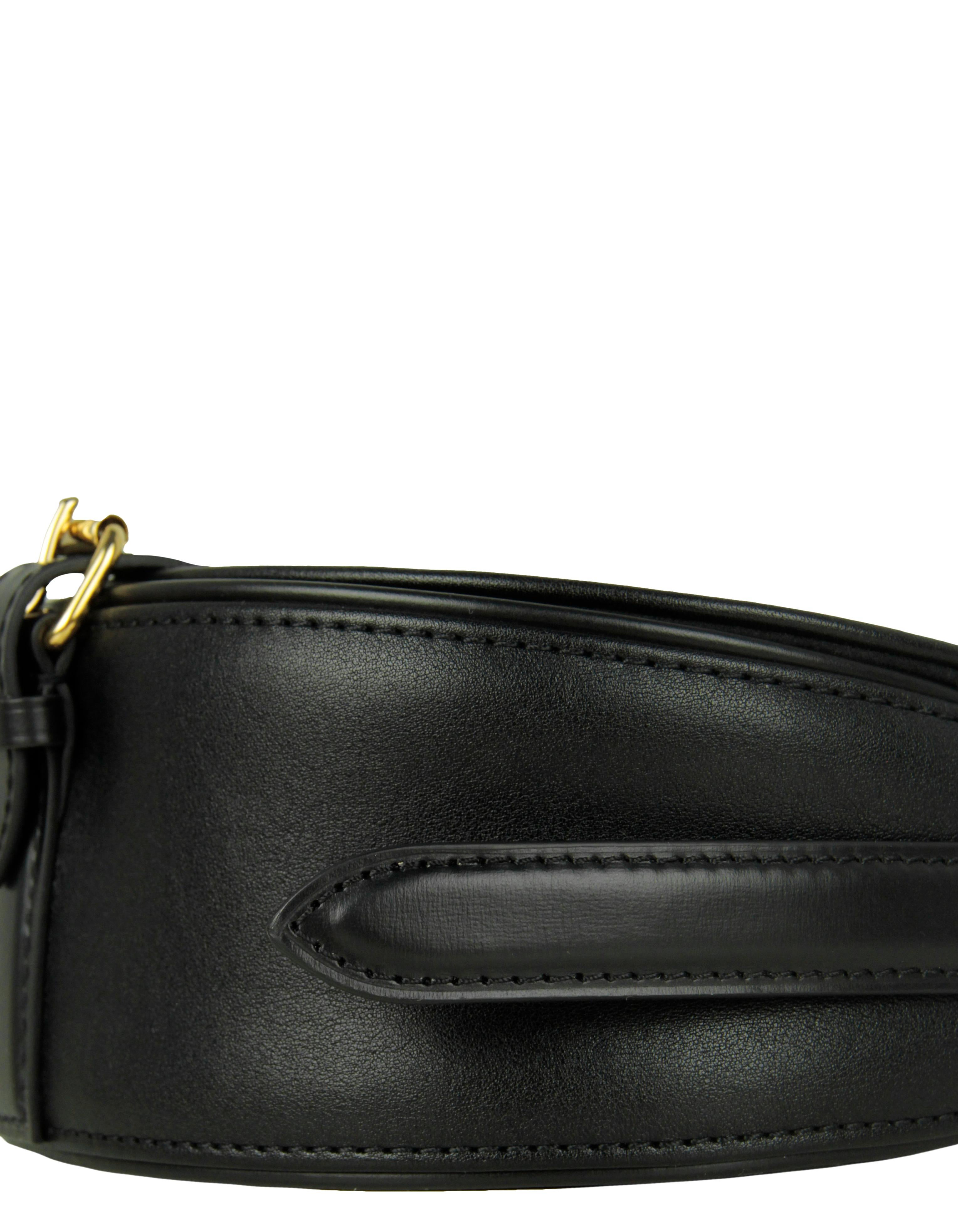 Louis Vuitton Black Leather Tambourin NM Crossbody Bag 1
