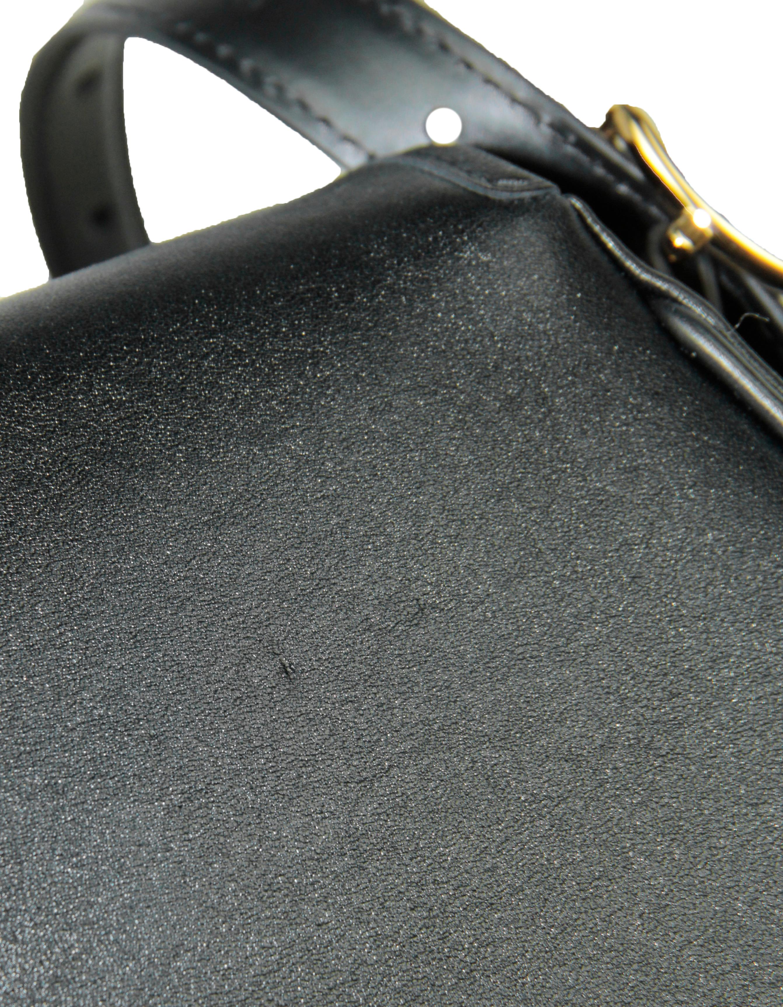 Louis Vuitton Black Leather Tambourin NM Crossbody Bag 3